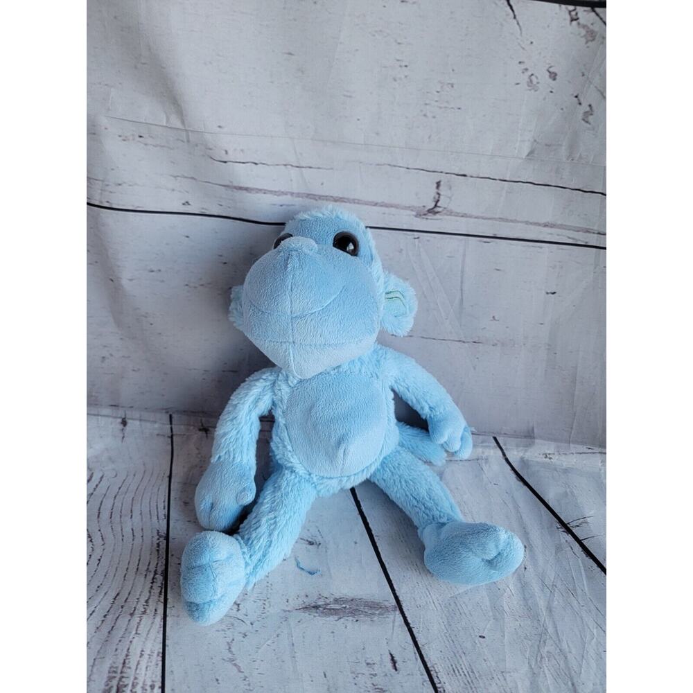 Blue Monkey Stuffed Animal Plush Jungle Decor Nursery Decor